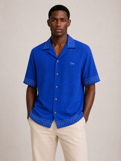 SASHIKO Shirt – Custom Initials Available