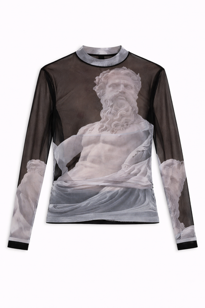 Archive Piece –Edition Nº16 Zeus Mesh Black shirt