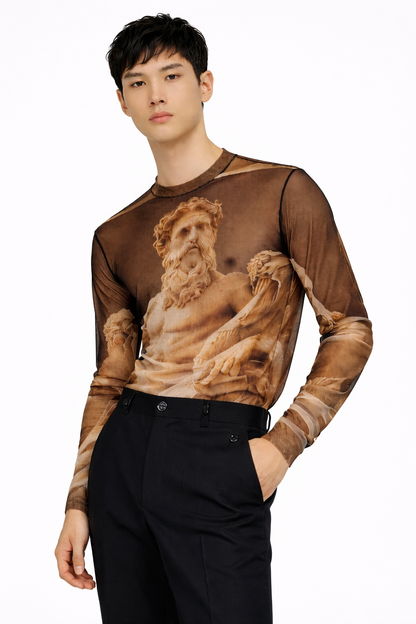 Archive Piece –Edition Nº18 Zeus mesh gold shirt