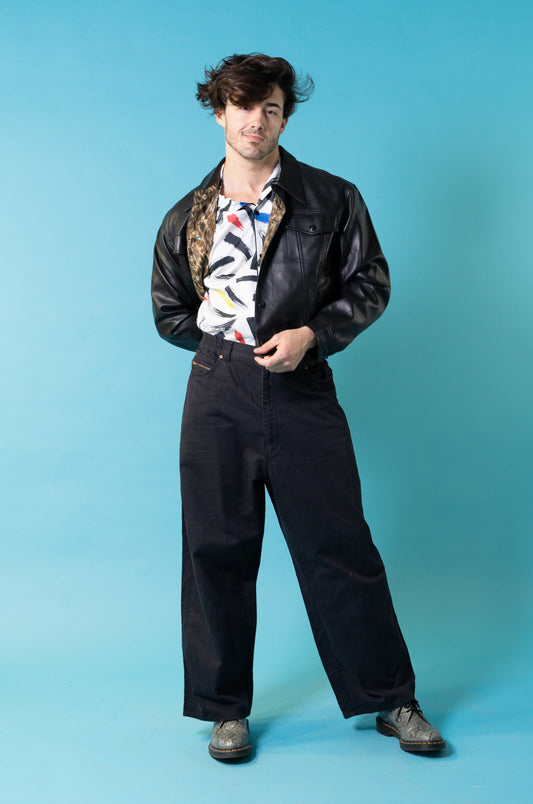 Vintage Jean Paul Gaultier Junior PU leather jacket.