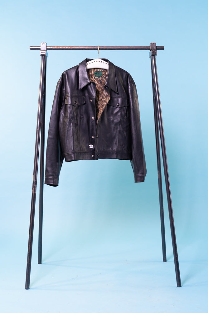 Vintage Jean Paul Gaultier Junior PU leather jacket.
