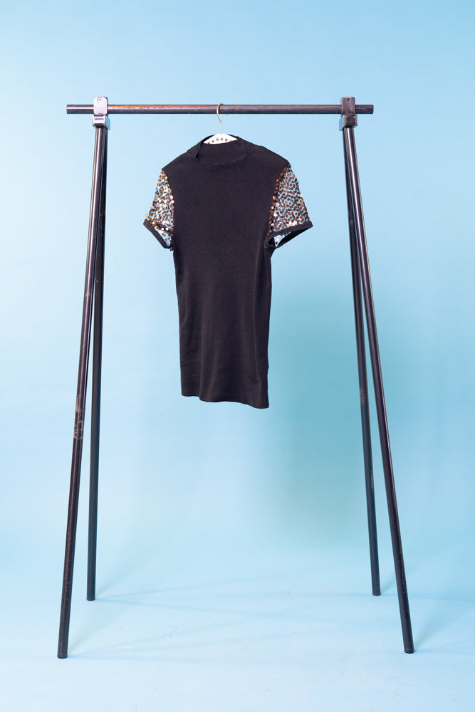 Vintage Jean Paul Gaultier T-shirt with sequins sleeves