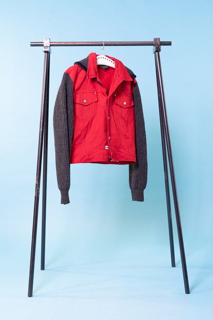 Vintage Jean Paul Gaultier Junior denim and wool jacket