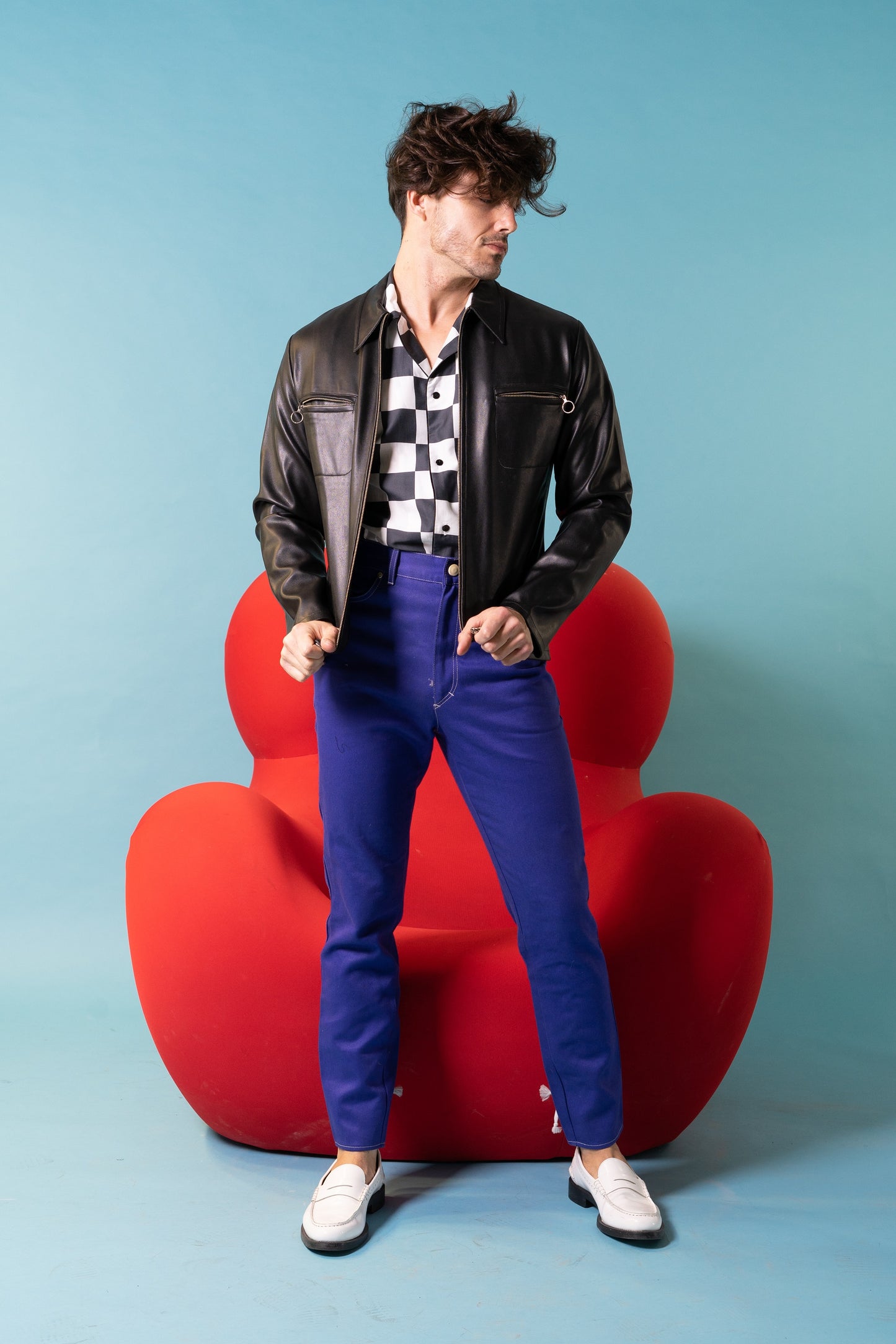 Vintage Jean Paul Gaultier Junior PU leather jacket