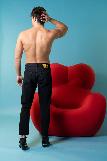 Reworked Levis 501 - Black