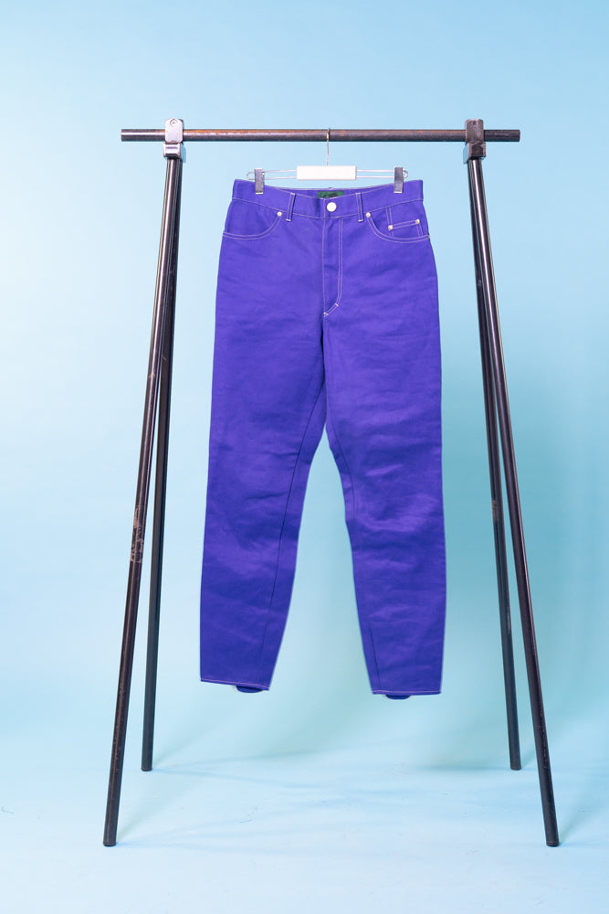 Vintage Jean Paul Gaultier Junior blue laced trousers