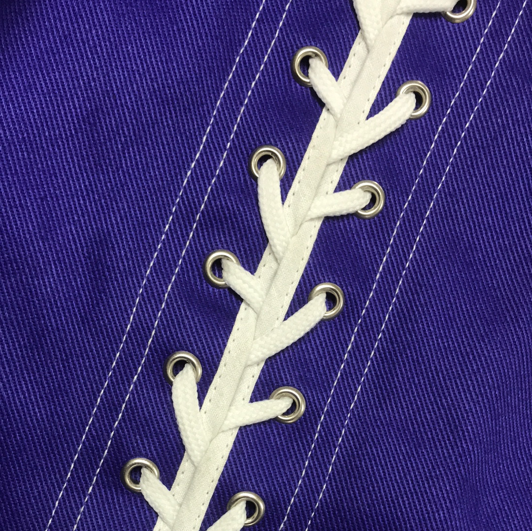 Vintage Jean Paul Gaultier Junior blue laced trousers