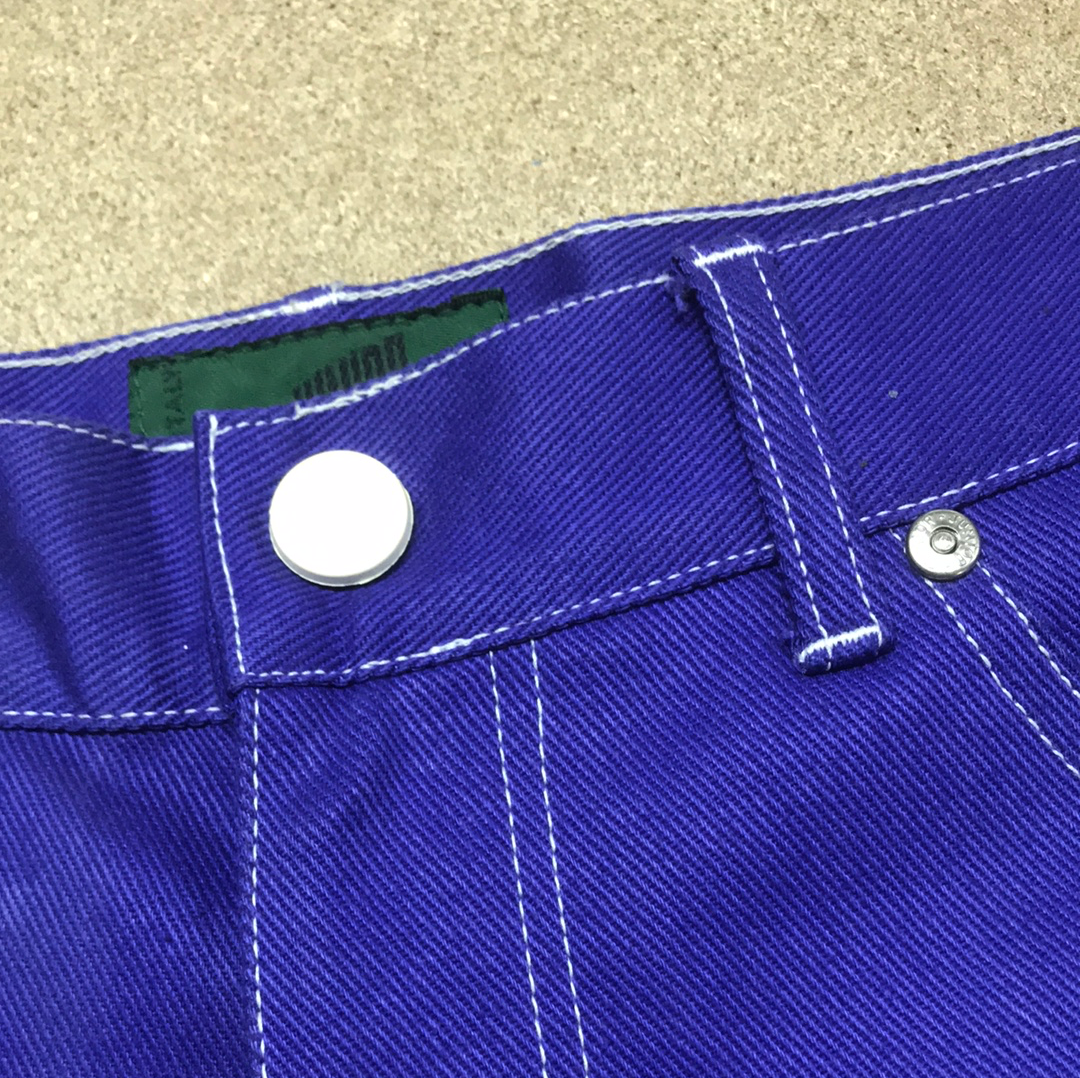 Vintage Jean Paul Gaultier Junior blue laced trousers